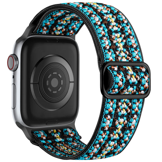 Lerobo Pulseira Trançada Nylon Solo Loop p/ Apple Watch (Boho Green)