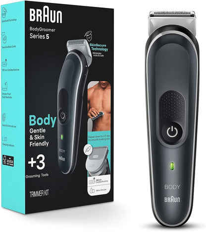 Braun Body Groomer 5 BG5340 para Homens com Tecnologia SkinShield (Preto)