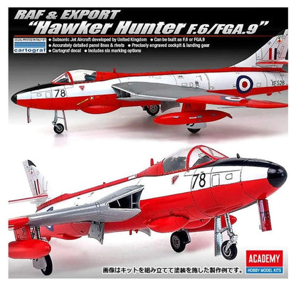 Academy 12312 Kit Modelo 1:48 Hawker Hunter F.6/FGA.9 RAF & Export