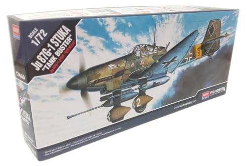 Academy JU87G-1 Stuka "Tank Buster" 1/72 - Modelo Detalhado de Avião