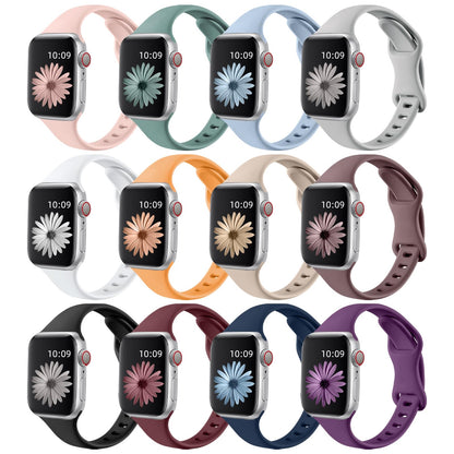 Lerobo 12 Pulseiras Finas de Silicone Apple Watch (diversas cores)