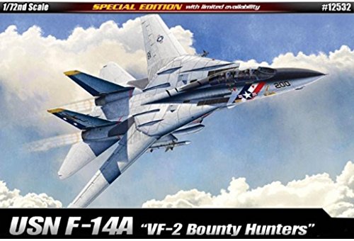 Academy Modelo ACA12532 - Kit de Montagem F-14A USN VF-2 Bounty Hunters