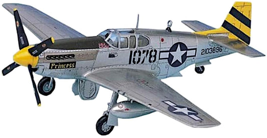 Academy Modelo Plástico 1/72 North American P-51C Mustang - Sem Pintura