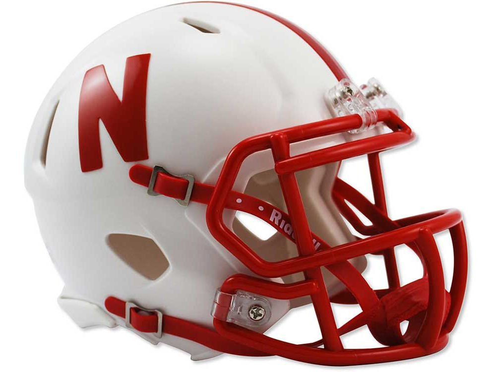 Riddell Mini Capacete NCAA Nebraska Cornhuskers Speed - Réplica Oficial