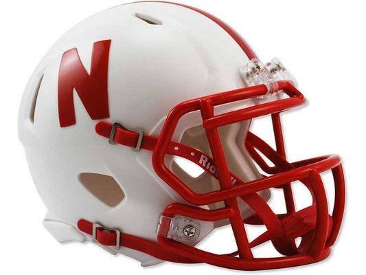 Riddell Mini Capacete NCAA Nebraska Cornhuskers Speed - Réplica Oficial