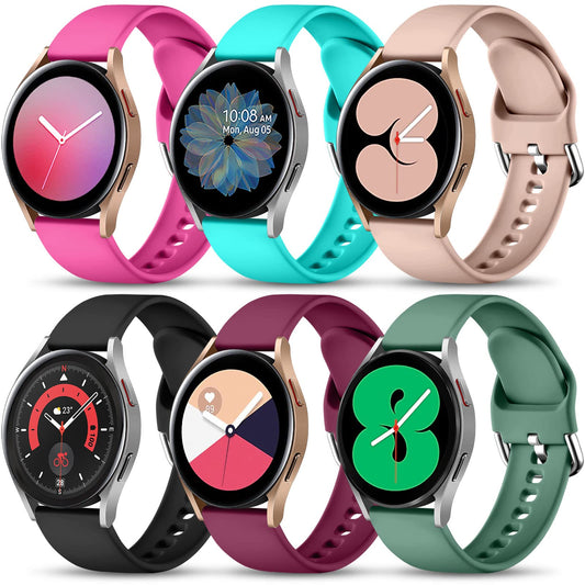 Lerobo 6 Pulseiras Silicone 20mm p/ Samsung Galaxy Watch