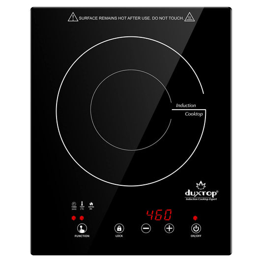 Duxtop Cooktop de Indução 1800W, Portátil e Embutido com Timer e Trava