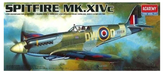 Academy 1/72 Supermarine Spitfire Mk.XIV - Kit de Montagem para Hobby