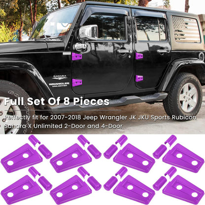 Acessórios Jeep Wrangler JK 8 peças (Roxo)