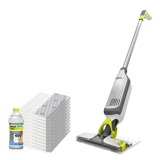 Shark VACMOP VM200P12 Sem Fio com 12 Panos Descartáveis e Solução 355ml Branco