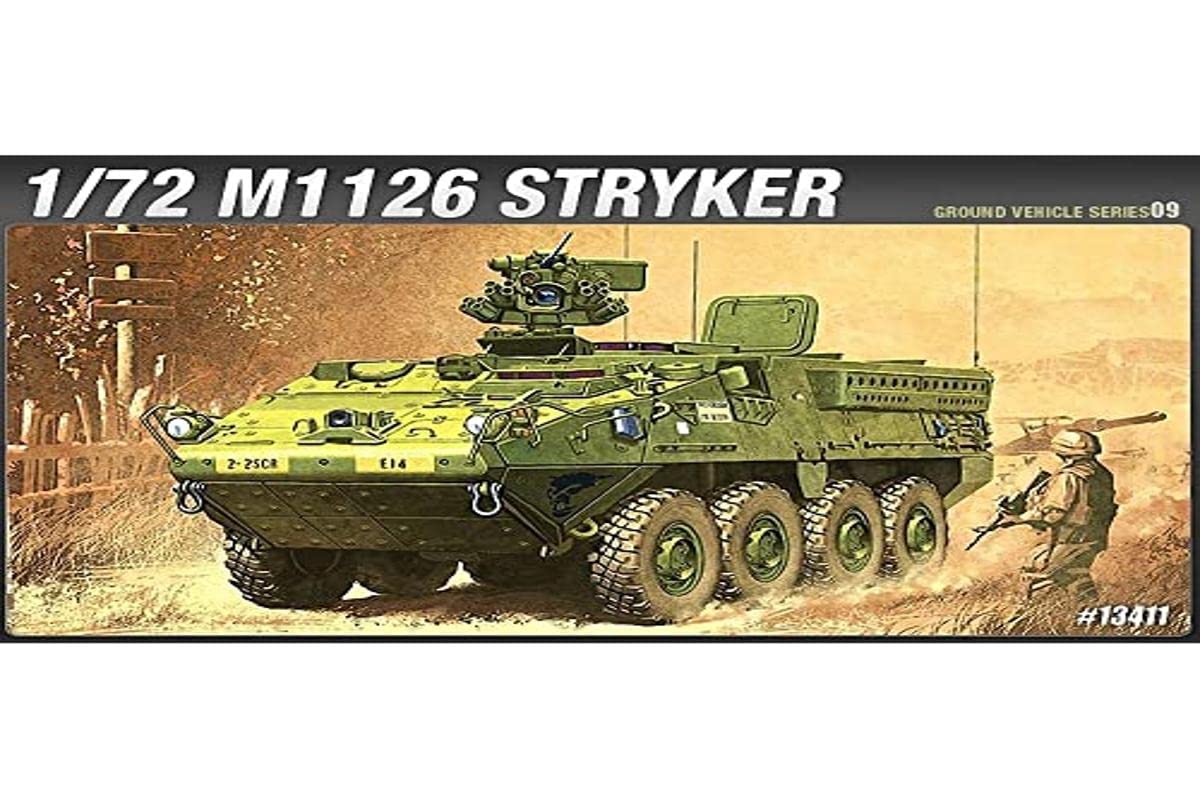 Academy 1/72 M1126 Stryker - Kit de Montagem de Veículo Militar