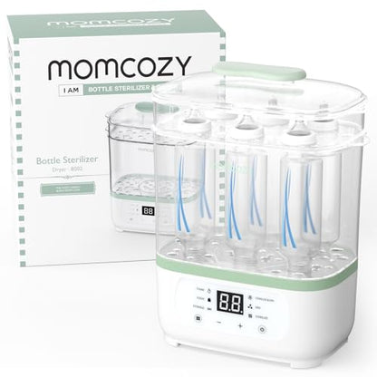 Momcozy Esterilizador e Secador de Mamadeiras 8 em 1 para Bebês e Acessórios de Amamentação