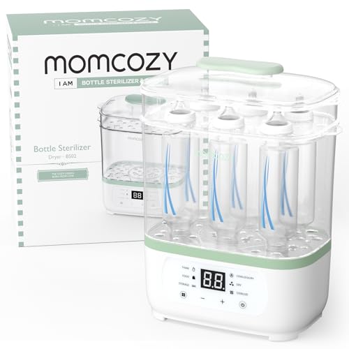 Momcozy Esterilizador e Secador de Mamadeiras 8 em 1 para Bebês e Acessórios de Amamentação