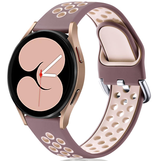 Lerobo Pulseira 20mm p/ Samsung Galaxy Watch (Violeta/Rosê)