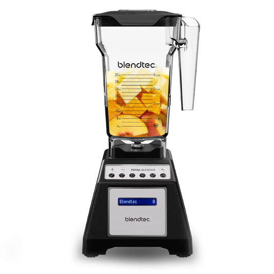 Blendtec Total Classic Blender com Jarra FourSide 75oz - 10 Velocidades (Preto)