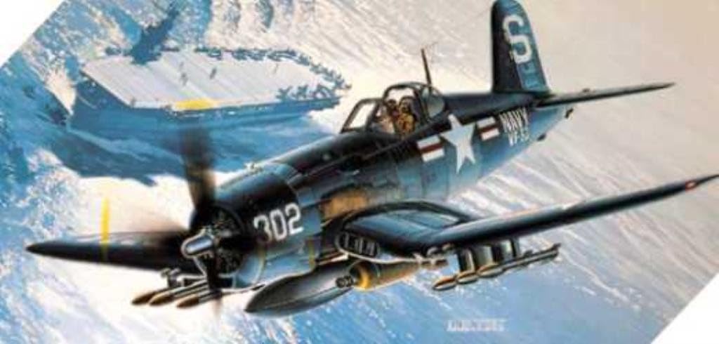 Academy 1/48 Vought F4U-4B Corsair - Kit de Modelo Detalhado