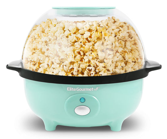 Elite Gourmet EPM330M Popcorn Maker Automática 3Qt, Menta