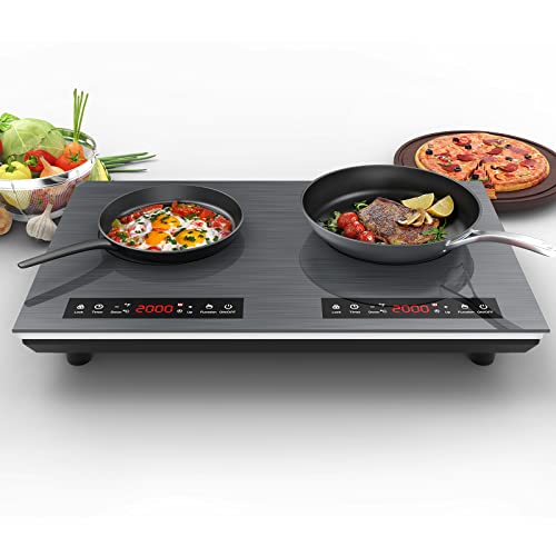 VBGK Cooktop de Indução Duplo 24" 4000W com Timer e Bloqueio Infantil