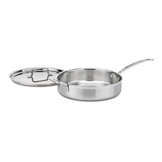 Sauté Pan Cuisinart MultiClad Pro 5,5 Litros com Tampa e Alça Auxiliar