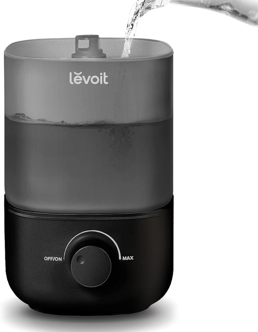 LEVOIT Umidificador Cool Mist 2.5L com Top-Fill e Nozzle Rotatório (Preto)