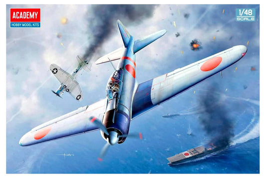 Academy 12352 1/48 Aviação Naval Japonesa Zero Tipo 21 - Modelo Plástico